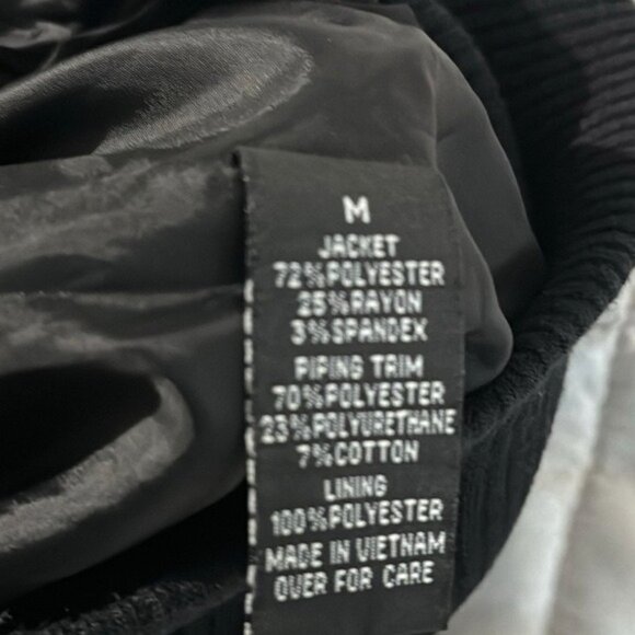 Iz Byer California Womens Gray Metallic Bomber Jacket With Zip Closure Ribbed He - Picture 3 of 9